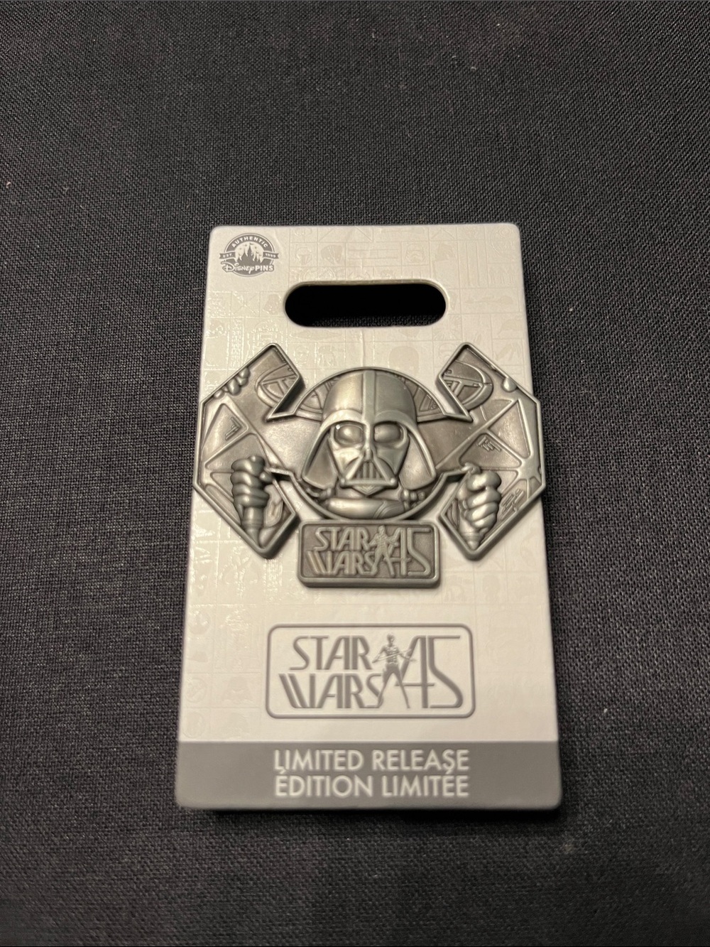 Disney Star Wars LR 45th Anniversary, Darth Vader Pin, NEW (SW-13)